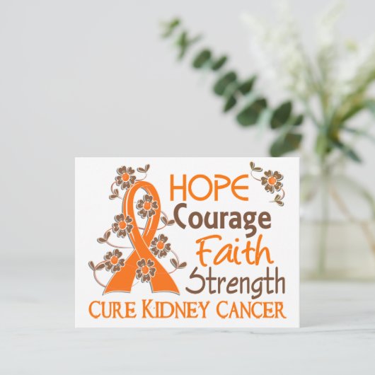 ホープ勇気信仰の強さ3腎臓がん ポストカード (スタンド正面)