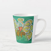 ホープ天使ワードアートカスタムラテマグカップ カフェラテマグ (右)