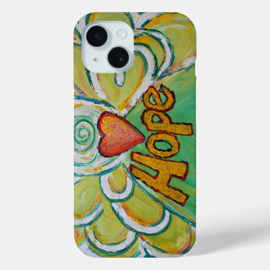 ホープ天使ワードアートカスタムiPhoneケース Case-Mate iPhoneケース (裏面)