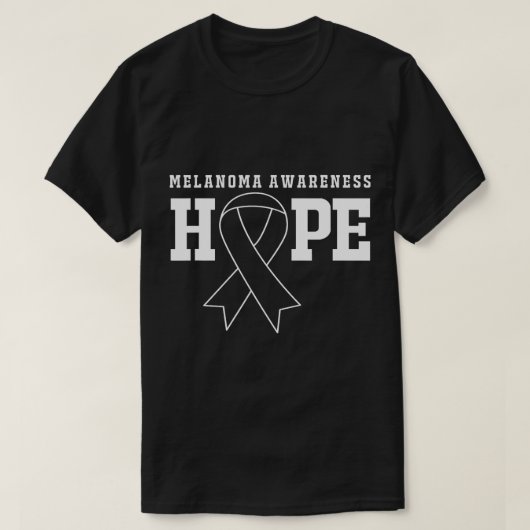 ホープ帯皮膚がん黒色腫認識度 Tシャツ (デザイン正面)