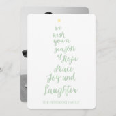 ホープ平和の喜びと笑いの休日の写真カード シーズンカード (正面/裏面)