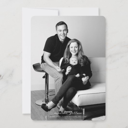 ホープ平和の喜びと笑いの休日の写真カード シーズンカード (裏面)