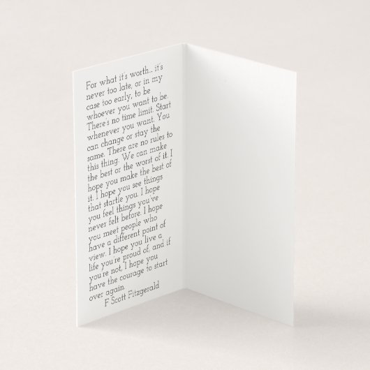 ホープ引用文by F. Scott Fitzgerald (内部)