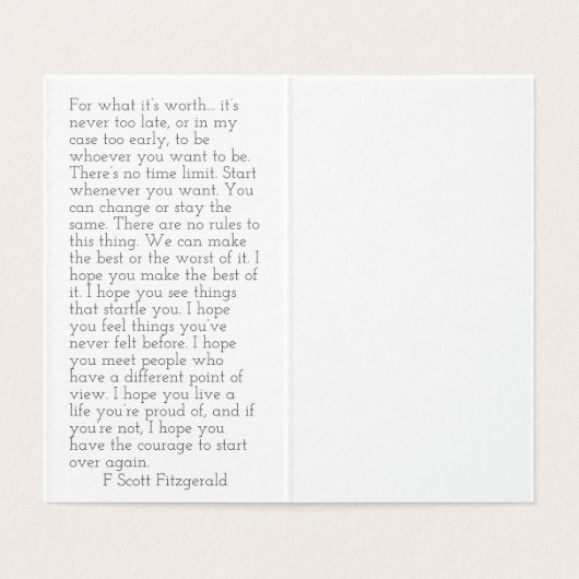 ホープ引用文by F. Scott Fitzgerald (内部フラット)