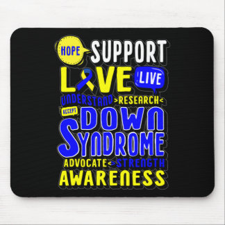 ホープ愛の世界ダウン症候群の日の女性子供 マウスパッド