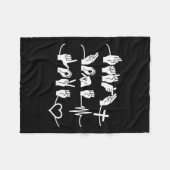 ホープ愛 – クリスチャン宗教ハートビートクロスヘア フリースブランケット (正面(横))