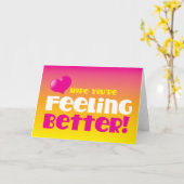 ホープ感じはあなたは元気だ！元気だ カード (黄色い花)