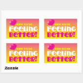 ホープ感じはあなたは元気だ!元気だ 長方形シール (シート)