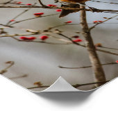 ホープ感動的エミリーディキンソンバード引用文 ポスター (角)