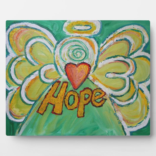 ホープ感動的エンジェル絵画の詩プラーク フォトプラーク (正面)