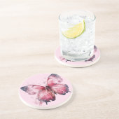 ホープ感動的ピンクバタフライ コースター (側面)