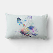 ホープ感動的ピンクバタフライ ランバークッション (裏面)