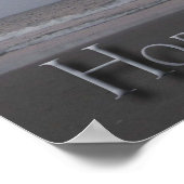 ホープ感動的プリント ポスター (角)