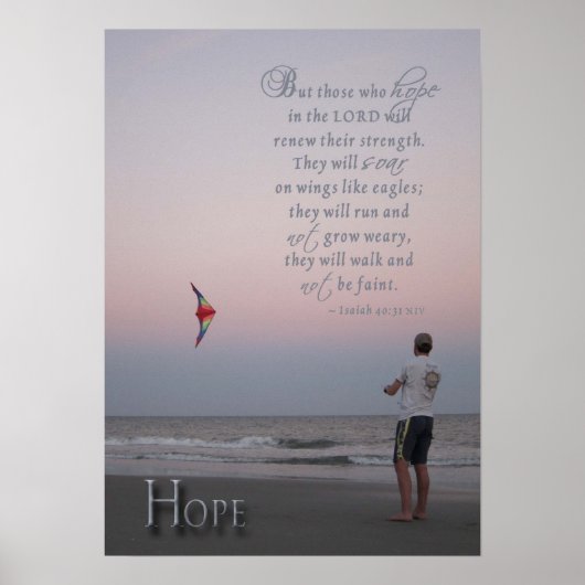 ホープ感動的プリント ポスター (正面)