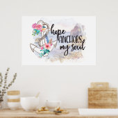 ホープ感動的ワードアート ポスター (キッチン)