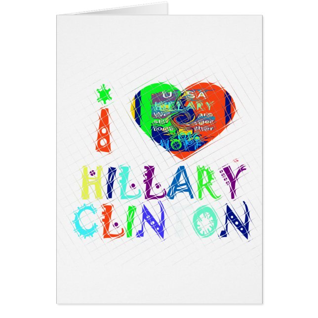 ホープ投票ブルーラブリーリフレクション驚くべきヒラリー (正面)