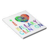 ホープ投票ブルーラブリーリフレクション驚くべきヒラリー ノートパッド (アングル)