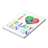 ホープ投票ブルーラブリーリフレクション驚くべきヒラリー ノートパッド (回転)