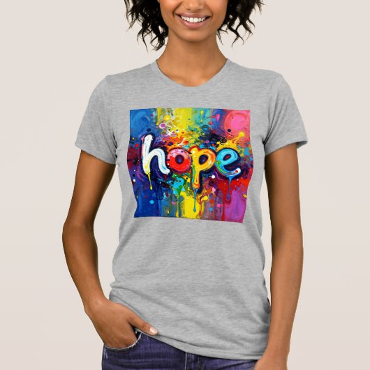 ホープ抽象的グラフィティスタイル104 Tシャツ (正面)