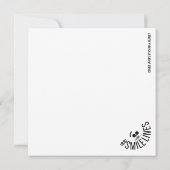 ホープ抽象芸術モダンアートノートカードの小線 ノートカード (裏面)