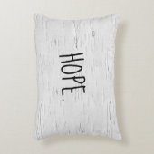 ホープ文字オン樺の木ツリーアクセント枕 アクセントクッション (正面(垂直))