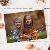 ホープ文字クリスマスフォトホリデーカード シーズンカード