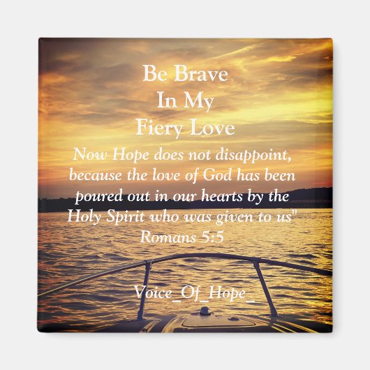 ホープ磁石の燃えるような声 マグネット (正面)