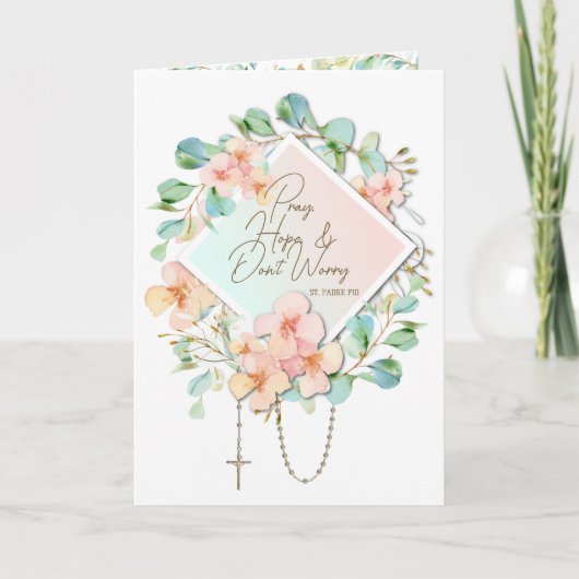 ホープ祈はパドレピオを心配しない カード (正面)