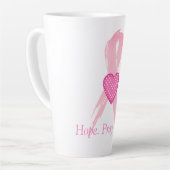 ホープ祈..愛.乳がん認識度 カフェラテマグ (左アングル)