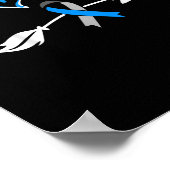 ホープ糖尿病1型リボン2型糖尿病患者 ポスター (角)