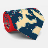 ホープ素晴らしアートの北斎波スタイル ネクタイ (ロール)