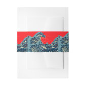 ホープ素晴らしアートの北斎波スタイル 招待状ベリーバンド (正面例)