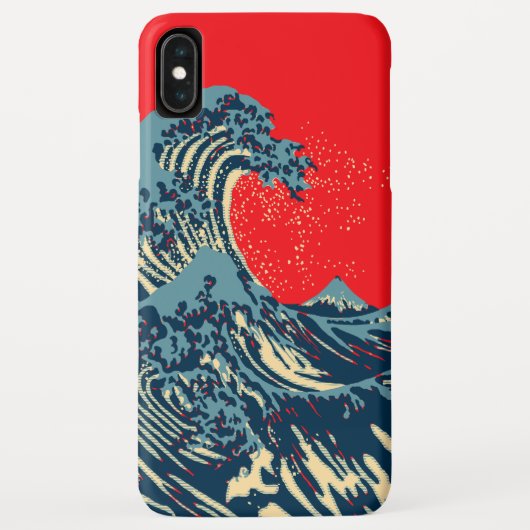 ホープ素晴らしアートの北斎波スタイル Case-Mate iPhoneケース (裏面)