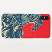 ホープ素晴らしアートの北斎波スタイル Case-Mate iPhoneケース (裏面(横))
