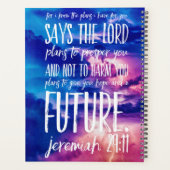 ホープ繁栄聖書韻文キリスト教聖なる書物、 経典 プランナー手帳 (裏面)