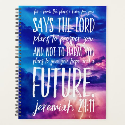 ホープ繁栄聖書韻文キリスト教聖なる書物、 経典 プランナー手帳 (正面)