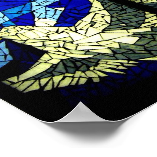 ホープ聖霊はキリスト教の芸術ポスターを鳩 ポスター (角)