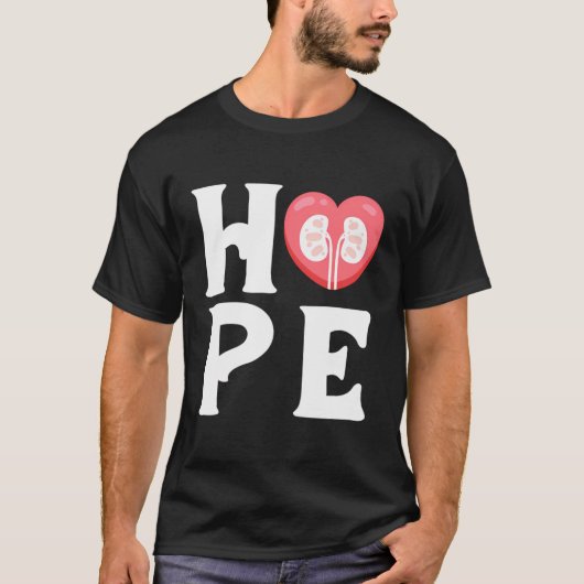 ホープ腎臓病菌腎臓病ナース透析 Tシャツ (正面)
