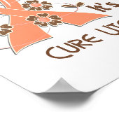 ホープ花帯の子宮がん ポスター (角)