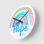 ホープ虹とらせん状 ラウンド壁時計 (傾斜)