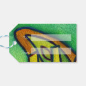 ホープ蝶の単語のカスタムラベル ギフトタグ (裏面横)