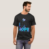 ホープ蝶ひまわり自殺の予防警告 Tシャツ (正面フル)