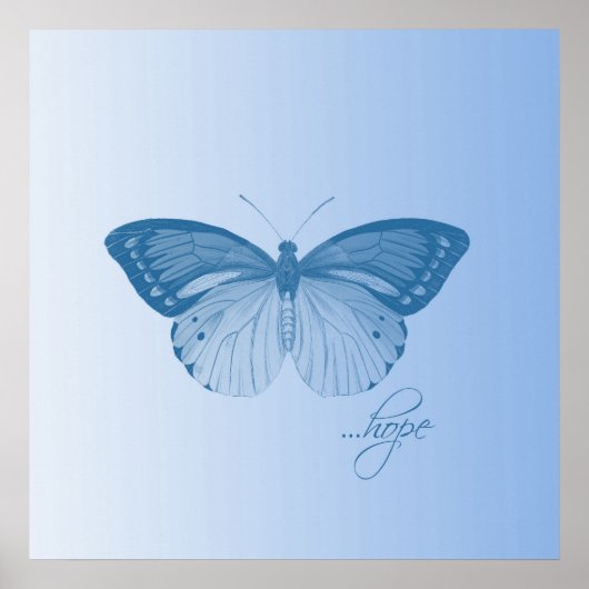 ホープ蝶ブルー ポスター (正面)