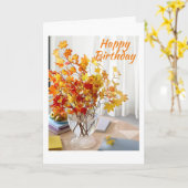 ホープ誕生日は最高の今までだ* カード (黄色い花)
