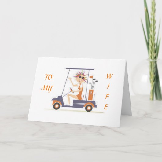 ホープ誕生日は私の妻のカードと同じ水準にある カード (正面)