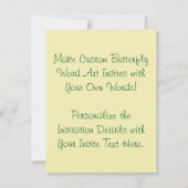 ホープ語アートバタフライウイングカスタム招待状 招待状 (裏面)