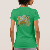 ホープ語エンジェルアート感動的カスタムシャツ Tシャツ (裏面)