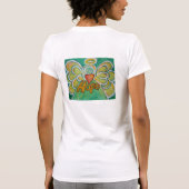 ホープ語エンジェルアート感動的カスタムシャツ Tシャツ (裏面)