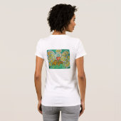 ホープ語エンジェルアート感動的カスタムシャツ Tシャツ (裏面フル)