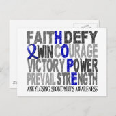 ホープ語コラージュ強直性脊椎炎 ポストカード (正面/裏面)